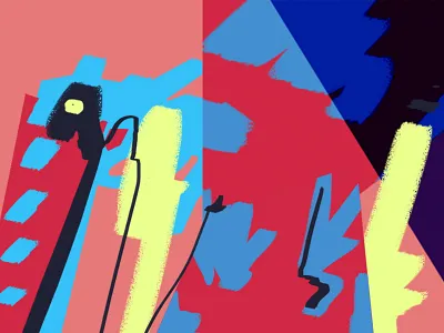 Pelican abstract design illustration