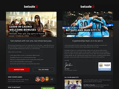 Email Newsletters betting branding dark design email flat newsletter sports type typography ux welcome