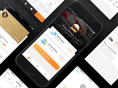 Auto Service App ui；app；auto