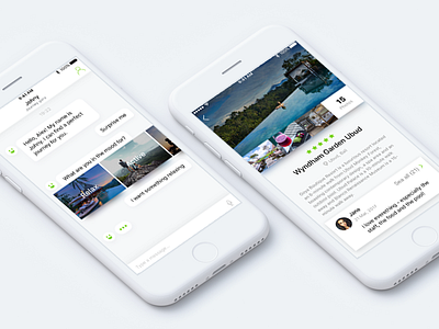 Travel Chatbot ai animation app booking bot chat ios travel ui ux