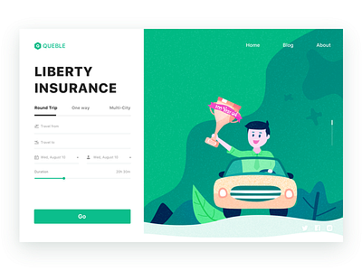 Insurance app ui car darren illustrations insurance liberty queble solutions ui design user interface