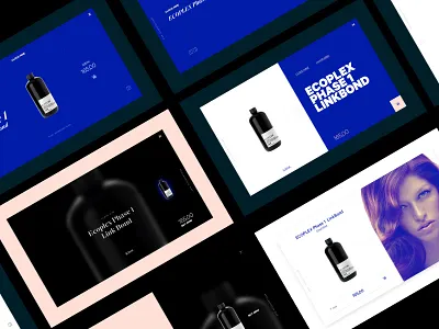 UI Ecommerce Tiles blue concept design ecommerce elements fullscreen minimal product trend typography ui
