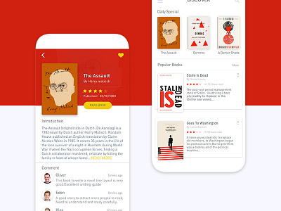 Books App book card clean detail ebook ios read reader reading ui