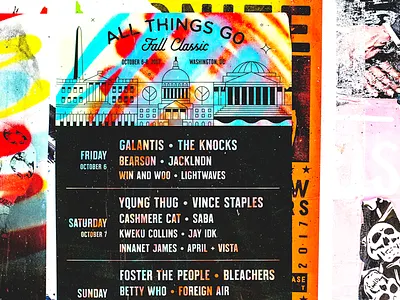 ATG Fall Classic dirty gritty guerilla lo fi newsprint poster spray paint wheat paste