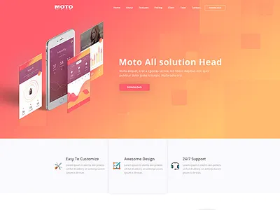 Moto – Multipurpose Landing Page Template app app landing app landing page app landing template app showcase app store app template app website clean app landing creative app landing page mobile app landing page modern app landing