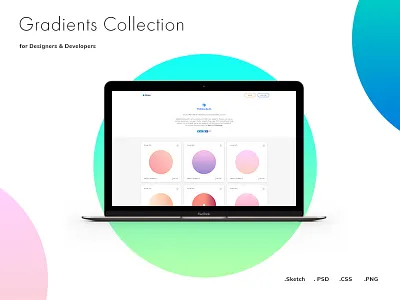 Web Gradients - Most Huge Collection of Free Gradients clean flat inspiration free download freebie gradient minimal psd sketch ui design ui kit ux web