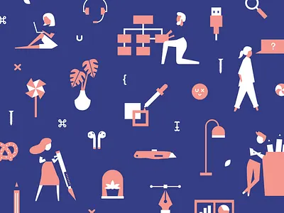 Shopify UX Summit 2017 brand conference illustration internal pattern shopify tools ux