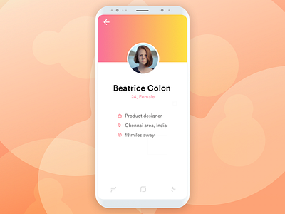 Minimal User Profile UI - 2 app design flat gradient ios material mobile profile typography ui user ux