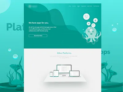 Different Platform Support app page apps chat different platform landing page platform platform support website