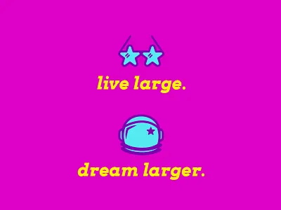 Typography Posters - Live Large astronaut discovery dream big live large motivational poster stars success sunglasses typography vector