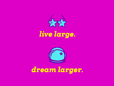 Typography Posters - Live Large astronaut discovery dream big live large motivational poster stars success sunglasses typography vector