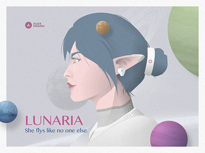 Just a chilled ass weekend :) character cosmos elf fantasy illustration planet sketch sketch app space