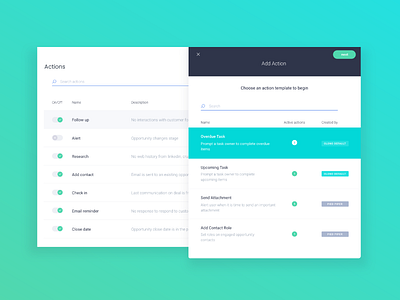 Settings clean crm dashboard design flat minimal product settings tag template ui ux