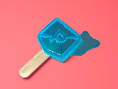 PRPL-cicle c4d corona melting popsicle summer texture