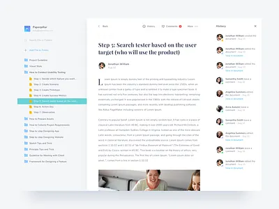 #Exploration - Web Documentation - Detail article dashboard desktop detail doc document file folder sidebar web