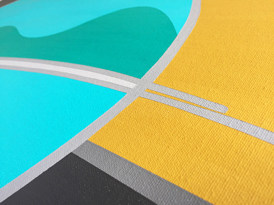 Free Wifi acrylic california drawing freewifi golden losangeles minimalism paint process summer2017