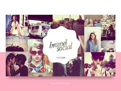 Brand Social - Keynote Slide brand instagram keynote logo pitch presentation social type ux vintage