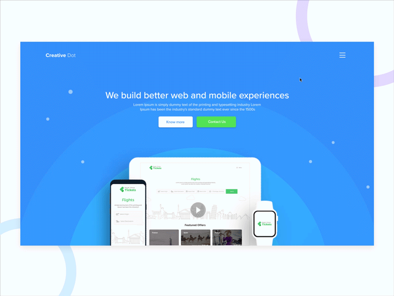 Menu Expand Desktop - Day 006 animation app hamburger icon interaction iphone menu rajan srinivasan ui ux