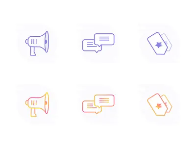 Icons Freebie - Gradient? No Gradient? freebie gradient icons illustration sketchapp template