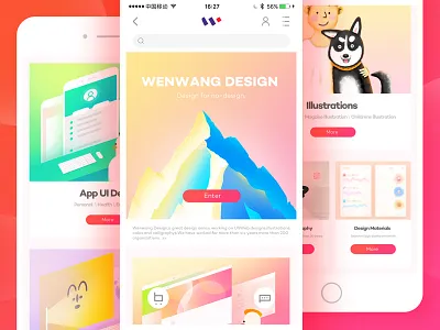 Website design for ios/android android app design illustration ios iphone mobile app ui ux webdesign website