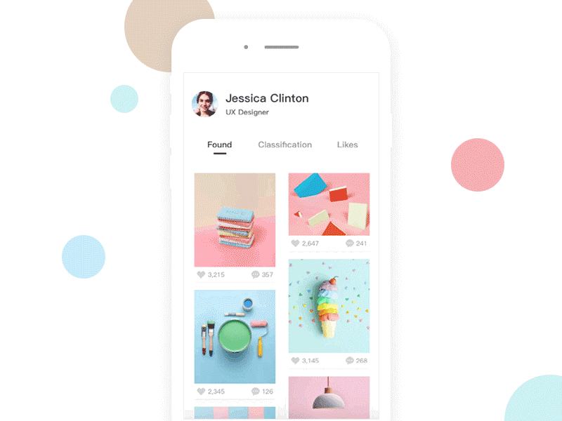 Picture Social app flat picture social ui ux