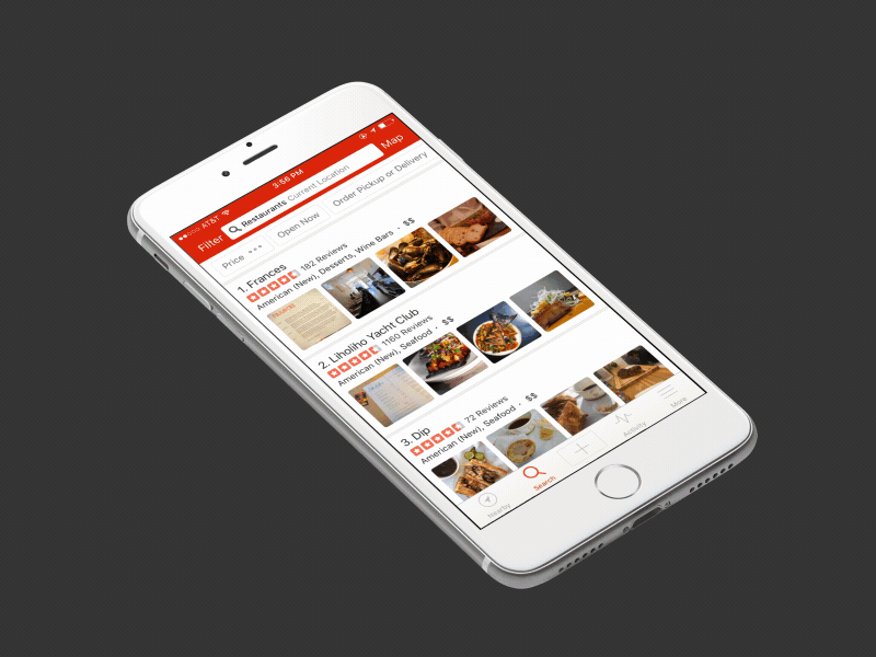 Photos In Search animation iphone mobile photos search search results transitions ui ux