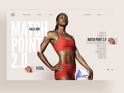 Hipkini bold clean ecommerce grid interface landing minimalist shop sport store ui web