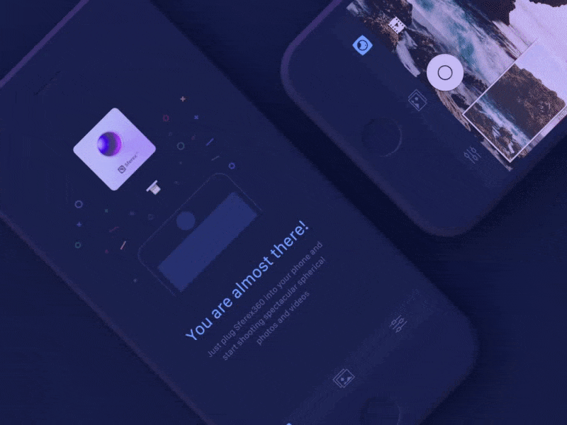Sferex360 – Camera details for empty state 3d animation camera illustration ios
