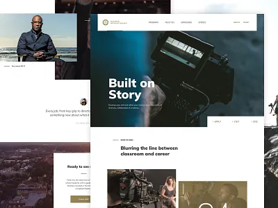 The Film School education fsu grid hero interface school ui video website