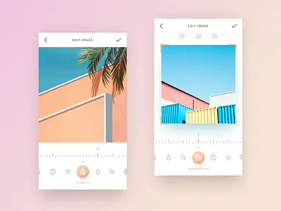 Clean Photo Editor app betraydan editor minimal photo ui ux