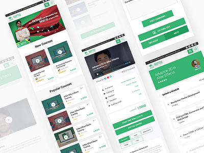 Repto Responsive Design app education online education app online learning redesign skillshare ui umedy ux website