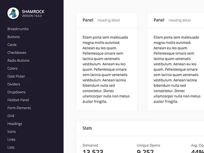 Shamrock 19.0.0 design system ui system