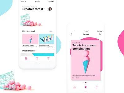 Creative forests app card community fashion fresh ios picture share ui
