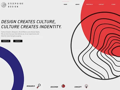 Steepside Website design digital layout ui ux website