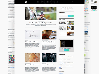 👨🏻‍💻 🍍 EXPERIENCE JUNGLE 🍍 👩🏻‍💻 - ContentSquare Blog Design blogging desktop mockup site template ui ux website
