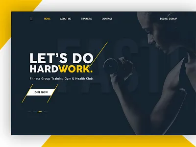Daily UI #9 - SLAM Fitness Trainer Studio cardio design fitness gym landing page personal trainer training ui website weight