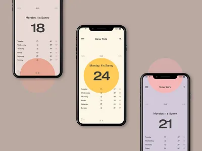 Weather App desktop e commerce exploded grid minimal minimalism pure site ui ux web