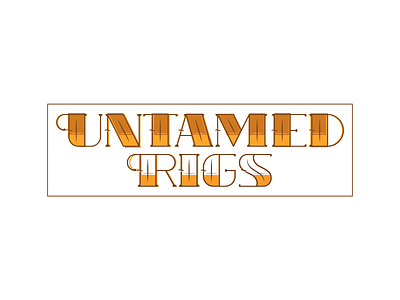 Logo Practice #7: Untamed Rigs brand logo practice simplistic