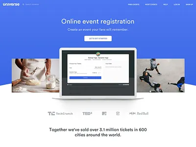 Sell tickets cards laptop marketing mockup ui web