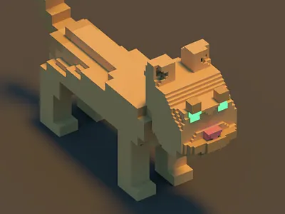 Catsel anatomy cat cureves voxels