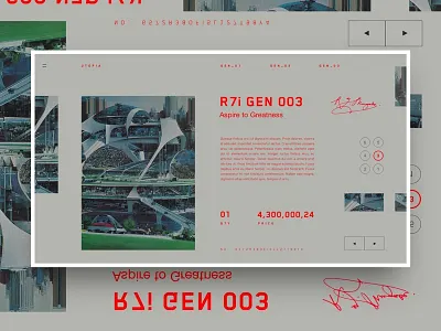 U T O P I A .3 dark design elevator golden ratio layout store typography ui ux website