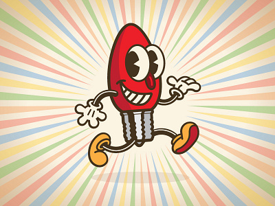 Holiday Lights Run cartoon characterdesign graphic design illustration vector