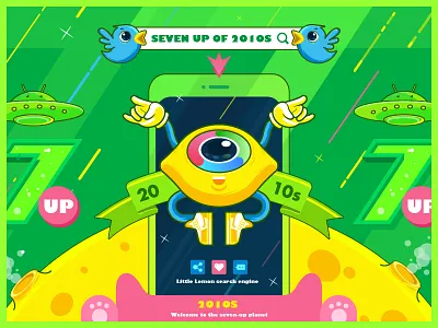 Seven up age can illustrations(Drinks packaging illustrations) age can packaging