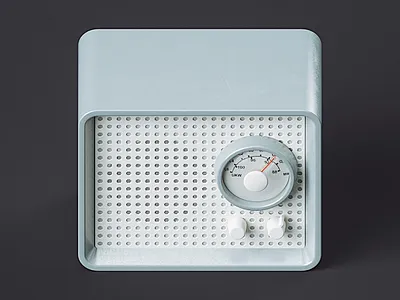 Icon c4d icon illlustration radio