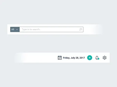 Top Section crm dashboard real estate top section