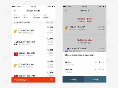 Flight SRP & Booking Flow airlines arrival booking calendar depart destination fare flights price tickets travel