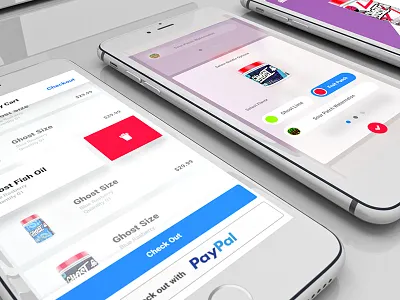 Ghost Rebrand Mobile Bits cart gui homepage iphone mobile pdp perspective responsive shop typography ui ux