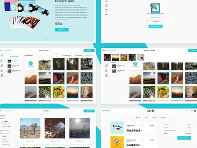 Cheerz Website cheerz design icons illustrations photo print printing app ui ux webdesign website