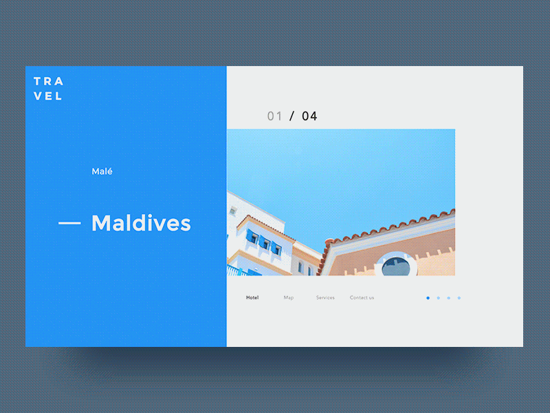 Web Animation Concept Design animation design hotel map route tags travel web