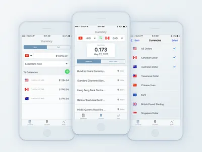 Currency App app currency exchange mobile ui ux